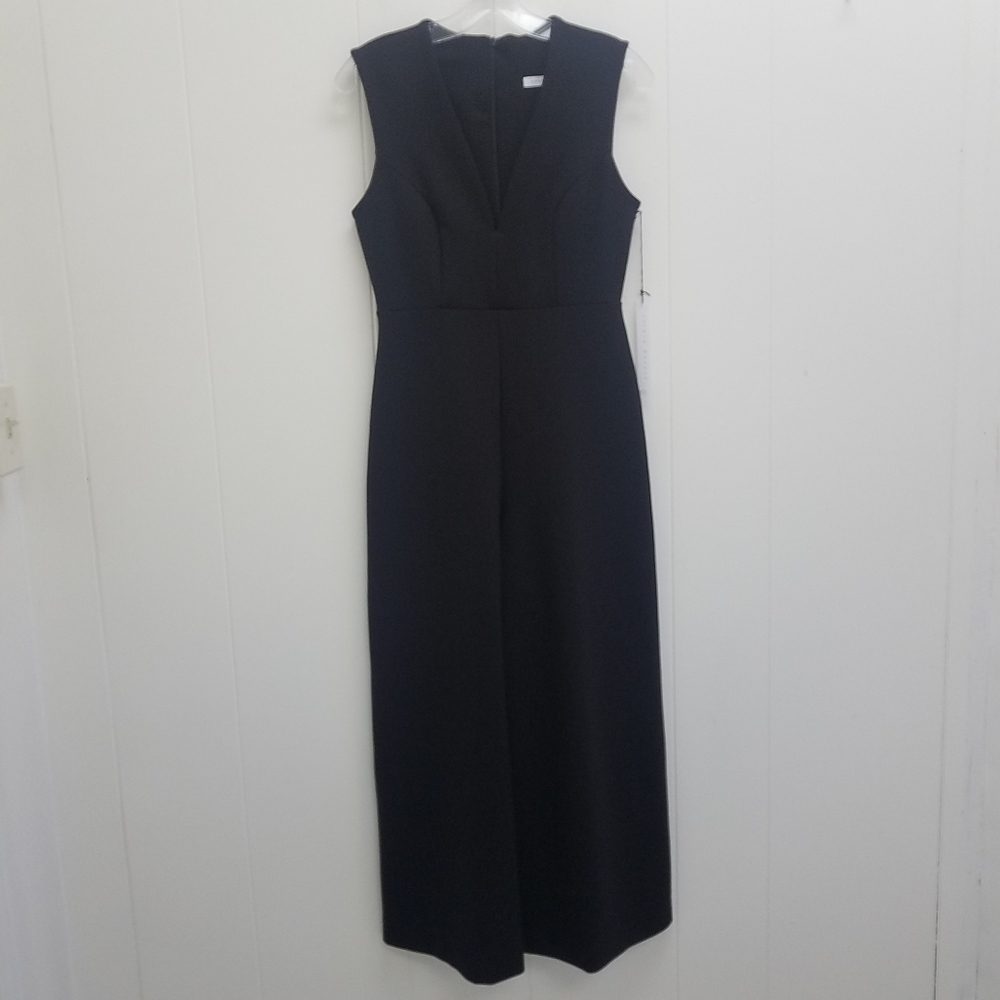 Susana Monaco Sleeveless Deep V-Neckline Jumpsuit